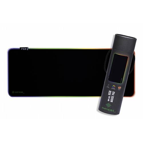 Inca IMP-022 770x285x3mm Empousa RGB 7 Led Siyah Mouse Pad