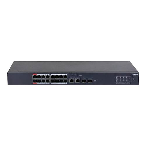 Dahua CS4218-16ET-240 16 Port Gigabit PoE 2 Port Gigabit Uplink 2 Port SFP 240W Cloud Ynetilebilir Switch