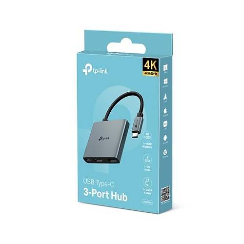 Tp-Link UH3020C USB Type C to HDMI USB 3.0 USB Type C USB Ekran Kart� Adapt�r�