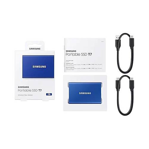 Samsung MU-PC1T0H/WW 1 TB T7 USB mini Mavi Tanabilir SSD Hardisk