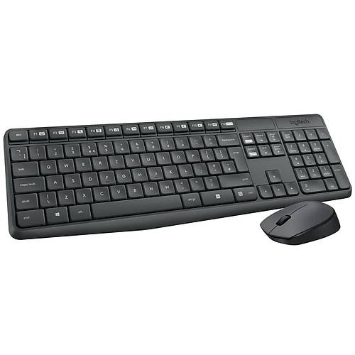 Logitech 920-007931 MK235 Q ENG Kablosuz Siyah Klavye Mouse Set