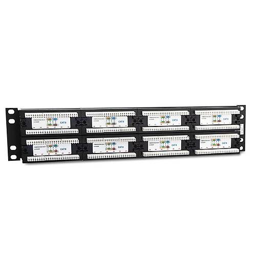 S-Link SL-PC48 48 Port UTP CAT5 Dolu Siyah Patch Panel
