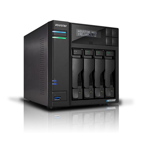 Asustor AS6704T N5105 4GB DDR4 4 Yuval� M.2 PCIe 2 Yuval� 2x2.5GbE NAS Depoala Ayg�t�