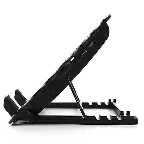 Tx TXACNBERGST Ergostand 9-17 inch 14cm Mavi Led Fan 5X Y�ksek Ayarl� 2xUSB Notebook So�utucu