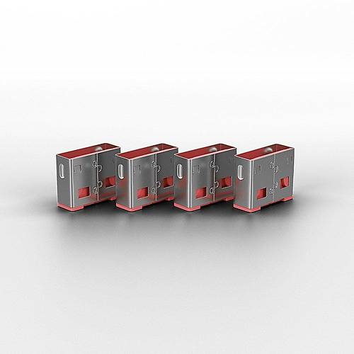 Lindy LIN-40460 USB A Pembe 10 Adet USB A Port Kiliti