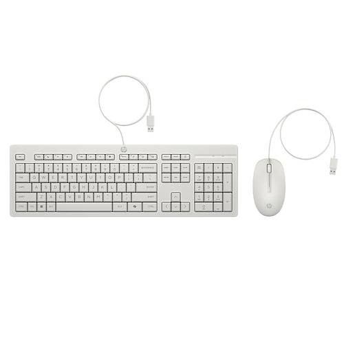 Hp AW5S6AA 225 USB Q TR Wired Beyaz Kablolu Klavye Mouse Set