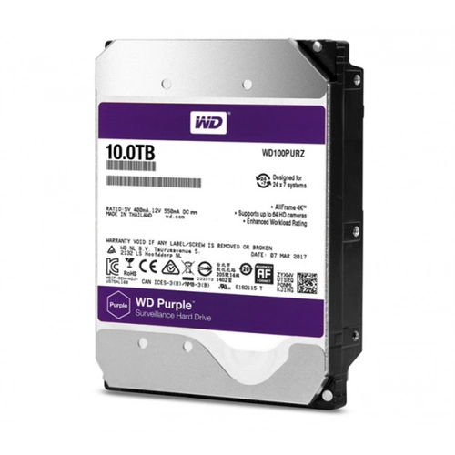 Western Digitla WD101PURZ 10 TB 7200Rpm 256MB SATA3 3.5 inch �thal Pruble 7/24 G�venlik Harddisk
