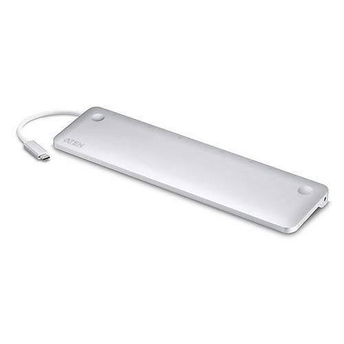 Aten UH3234 USB 3.1 Gen1 Type C to DISPLAY PORT HDMI VGA RJ45 Multiport with Power Pass Through