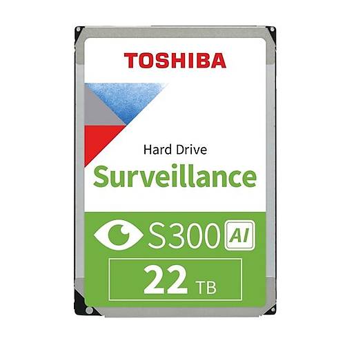 Toshiba  MG11ACA22TE-V S300AI 22TB 7200Rpm 1024MB SATA3 3.5 inch Surveillance 7/24 Harddisk