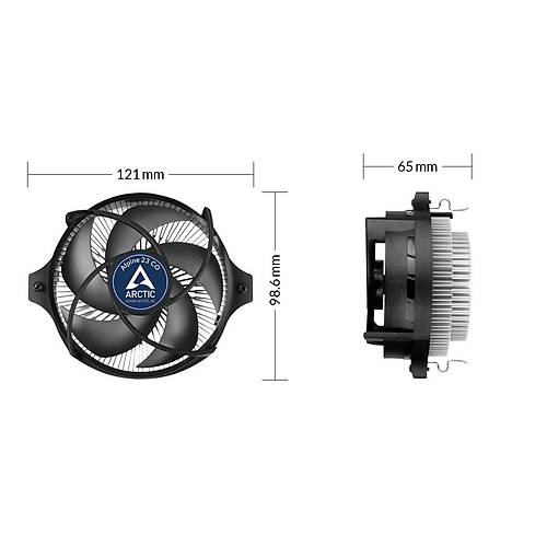 Arctic AR-ACALP00036A Alpine 23 CO 9.2cm Fanl AMD A5 Uyumlu Kompakt lemci Soutucusu