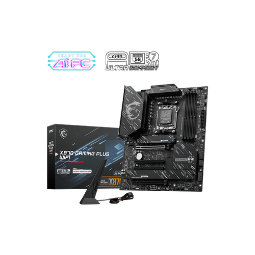 Msi X870 GAMING PLUS WIFI Sc-Am5 DDR5 8200Mhz 3xM2 Wifi7 5Gbit Lan ATX AMD Anakart
