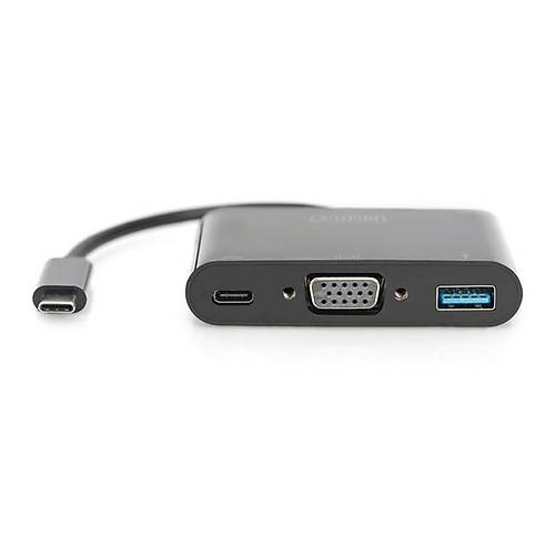 Digitus DA-70854 USB 3.1 Type C Gen1 to VGA USB 3.0 Type C PD USB Grafik Adapt�r