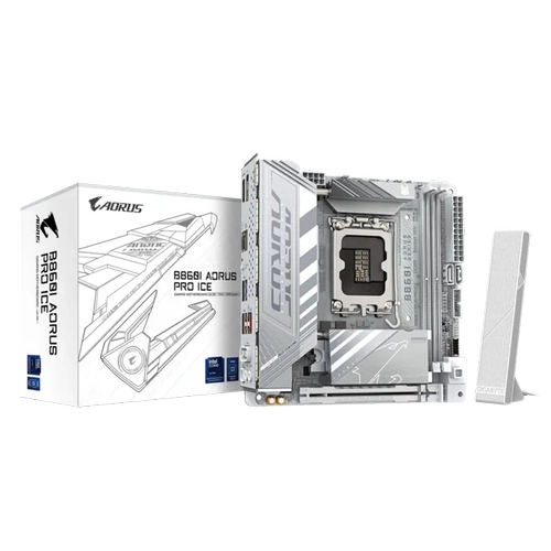 Gigabyte B860I AORUS PRO ICE Sc-1851 DDR5 9200MHz M2 Wifi7 2.5Gbe mini-ITX INTEL Anakart
