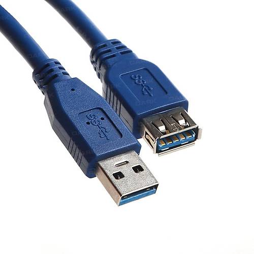 Dark DK-CB-USB3EXTL50 0.50 Mt USB 3.0 to USB 3.0 Mavi Erkek-Dii USB 3.0 Uzatma Kablosu