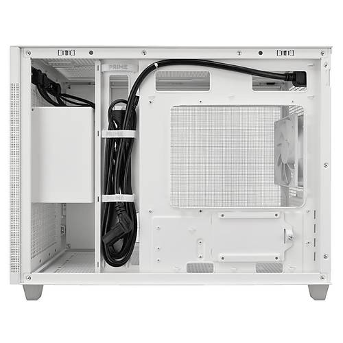 Asus PRIME AP201 PSU YOK 33 Litre Hacimli Izgaral  Beyaz mATX Bilgisayar Kasas