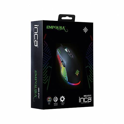 Inca IMG-GT17 USB 6400Dpi 7 Tu�lu RGB Kablolu Oyuncu Mouse