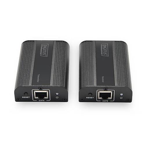 Digitus DS-55204 60 Mt RJ45 to HDMI 2K 4K v2.0 HDCP 2.2 Alc-Verici HDMI Sinyal Uzatma Cihaz