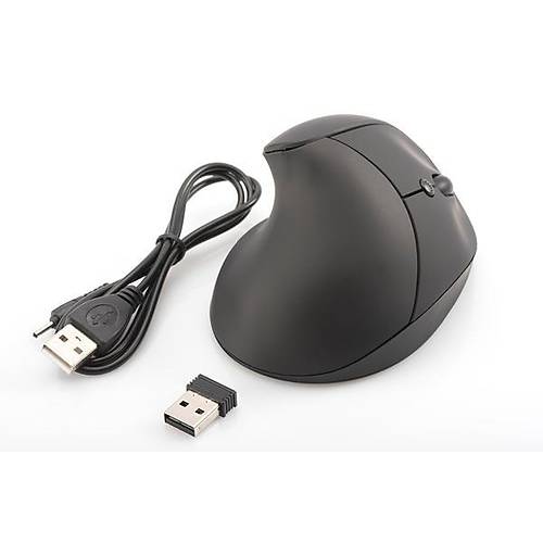 Digitus DA-20155 2.4Ghz 1600 Dpi 6 D��meli Ergonomik Kablosuz Siyah Bataryal� Mouse