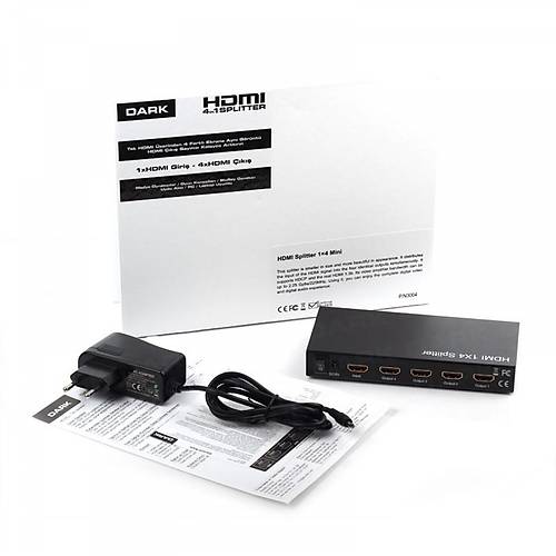 Dark DK-HD-SP4X1 1 Giri� 4 ��k��l� 4K Full HD HDMI �okay�c� Splitter