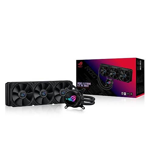 Asus ROG STRIX LC III 360 3x12cm Fanl� AMD-INTEL S�v� Sa�utmal� ��lemci Fan�