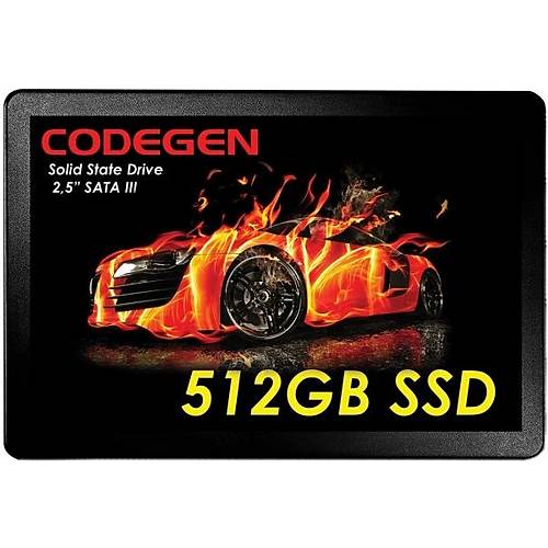 Codegen CDG-512GB-SSD25 512 GB 560-500Mb/s SATA3 2.5 inch SSD Harddisk