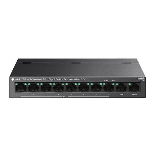 Tp-Link LS1210P 8 Port 10/100Mbps PoE 2 Port Gigabit Uplink PoE+ Switch