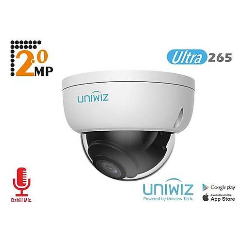 Uniwiz IPC-D312-APKZ 2 MP 2.8-12MM Motorize Lens DC POE Destekli Mikrofonlu 30Mt IR Bullet Kamera