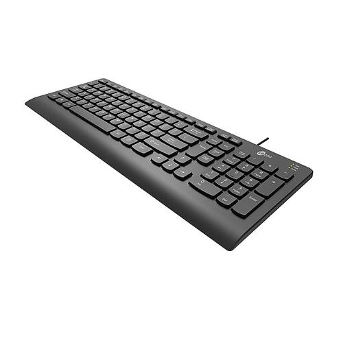 Lenovo LECOO KB103 SYAH  USB Q TR Multimedia Siyah Kablolu Klavye
