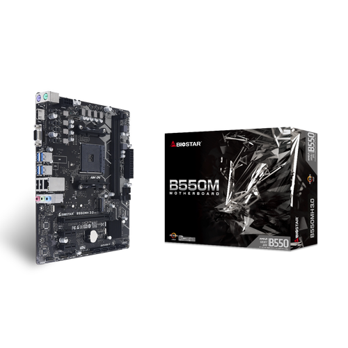 Biostar B550MH Sc-AM4 B550 DDR4 4933Mhz M.2 mATX AMD Anakart