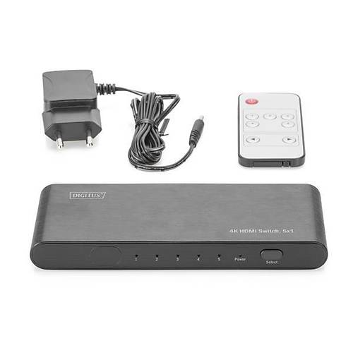 Digitus DS-45317 5x1 Port HDMI 4K 2K UHD Full HD HDMI G�r�nt� �oklay�c� Switch
