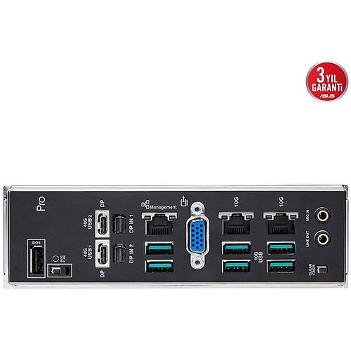 Asus WRX90E-SAGE SE Sc-sTR5 WRX90 DDR5 6000Mhz M.2 10GB LAN ATX AMD Anakart