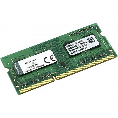Kingston KVR16S11S8/4WP 4 GB DDR3L 1600Mhz CL11 Notebook Bellek