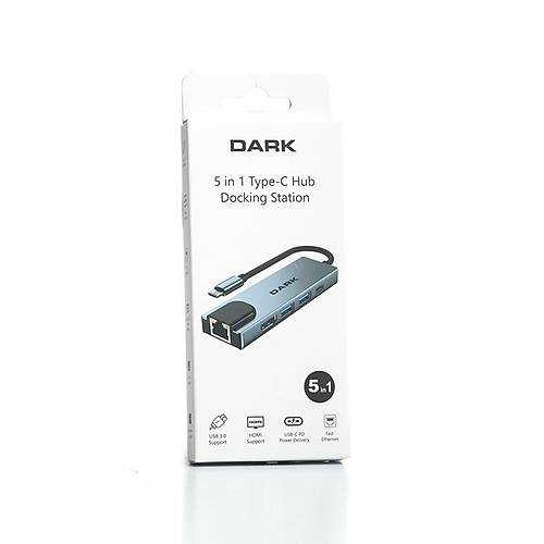 Dark DK-AC-U31X46 USB Type C 3.1 to HDMI ETHERNET Usb PD 65W Dock Station