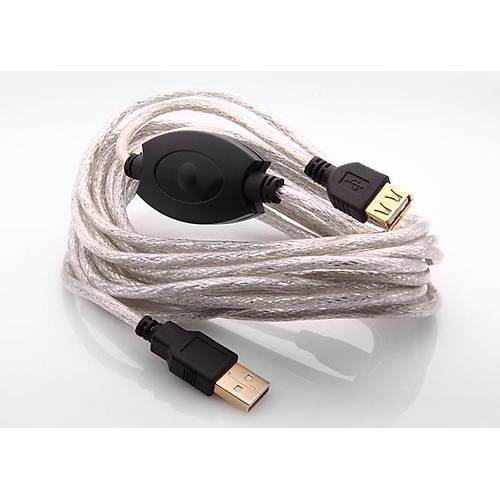 S-Link SL-350A 5 Mt USB 2.0 to USB 2.0 Erkek-Di�i USB Uzatma Kablosu