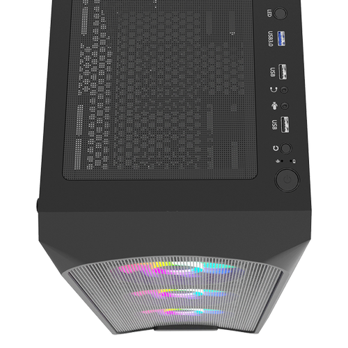 Vento VG10F 500W 4x12cm RGB Fanl� Temperli Cam Mid Tower ATX Kasa