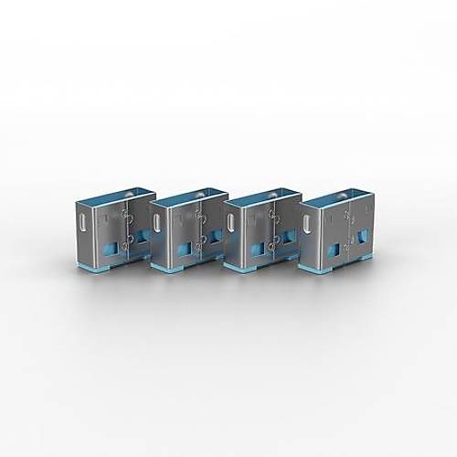Lindy LIN-40462 USB A Mavi 10 Adet USB A Port Kiliti