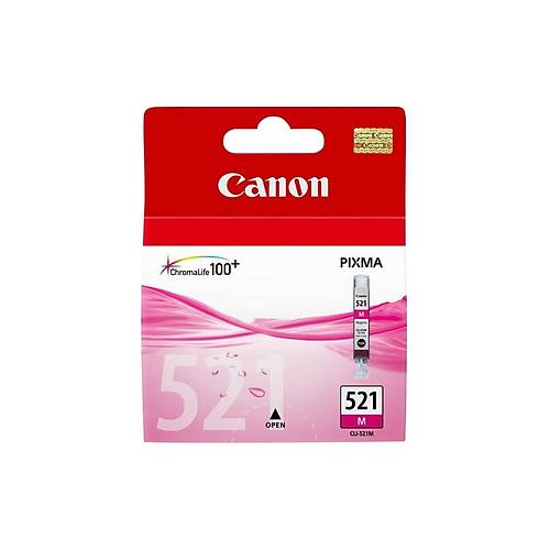 Canon 2935B004 CLI-521M 9Ml 500 Sayfalk Krmz Orijinal Inkjet kartu