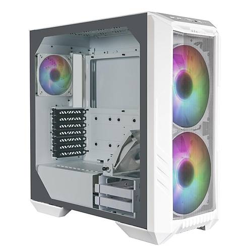 Cooler Master TG H500 WGNN S00 PSU YOK 3x20cm ARGB Fanl Beyaz Mid Tower Oyuncu Kasas