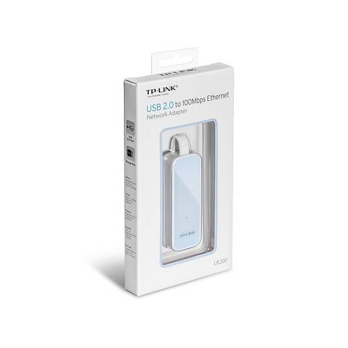 Tp-Link UE200 USB 2.0 to RJ45 10/100 Ethernet Siyah USB Ethernet A Adaptr