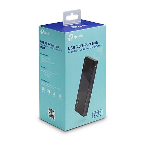 Tp-Link UH700 USB 3.0 to 7 Portlu USB 3.0 Siyah USB oklayc Hub