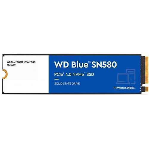 Western Digital WDS200T3B0E 2 TB Sn580 4150-4150Mb/s PCIe NVMe M2 GEn4x4 22x80 Blue SSD Harddisk