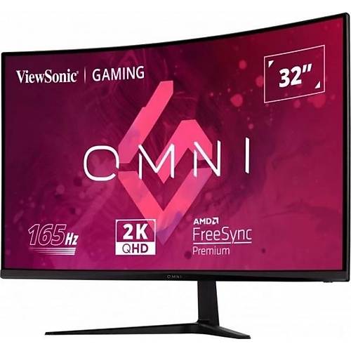 Viewsonic VX3218C-2K 31.5 inch 2560x1440 1ms 165Hz MM HDMI DP Curved Monitr