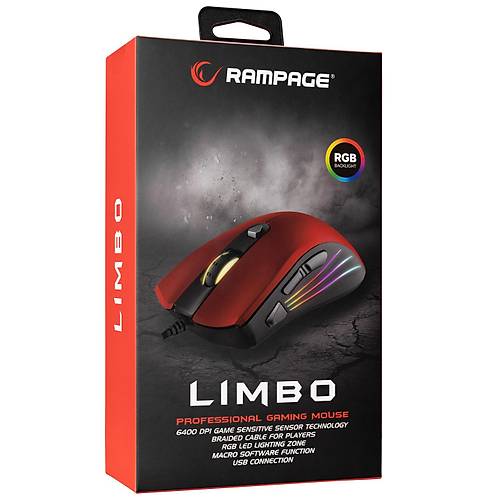 Rampage SMX-R3 2000Dpi 7 Tu�lu Beyaz K�rm�z� Makrolu Kablsouz Mouse