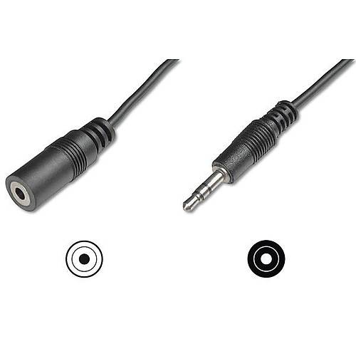 Digitus AK-510200-030-S 3 Mt 3.5mm to 3.5mm Erkek-Dii Audio Ses Uzatma Kablosu