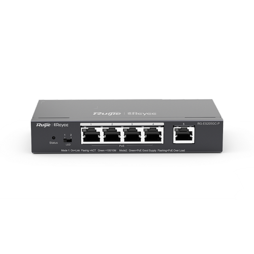 Ruijie RG-205GC 5 Port L2 Ynetilebilir Metal Kasa Masast Ethernet Switch