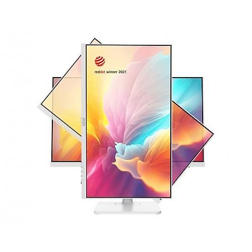 Msi MD2412PW 23.8 inch 1920x1080 4ms 100Hz MM HDMI DP Type-C Beyaz Pivot Monit�r