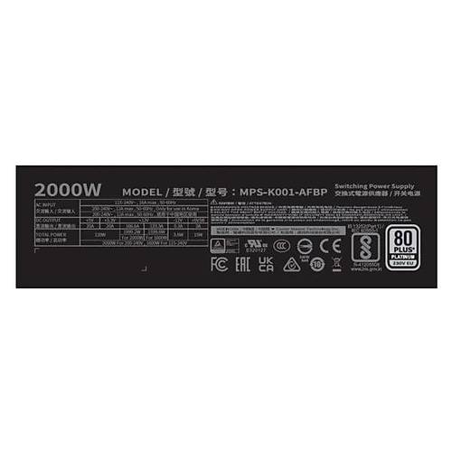 Cooler Master MPS-K001-AFBP-NBEU Master X 2000W 80 Plus Platinum 14cm Fanl� Full Mod�ler G�� Kayna��