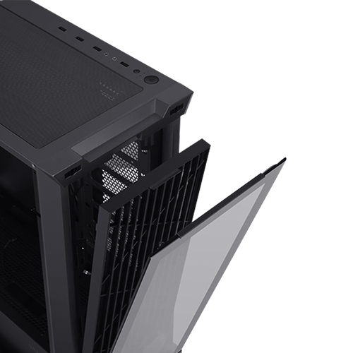 Frisby FC-9455G VETRO 850W Plus 3x12cm RGB Fanl Mid Tower ATX Kasa