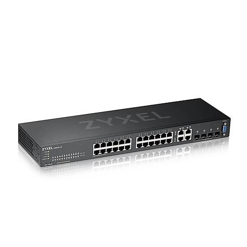 Zyxel GS2220-28-EU0101F 24 Port Gigabit L2 1 Yll NCC Pro Pack Lisansl L2 Ynetilebilir Ethernet Switch