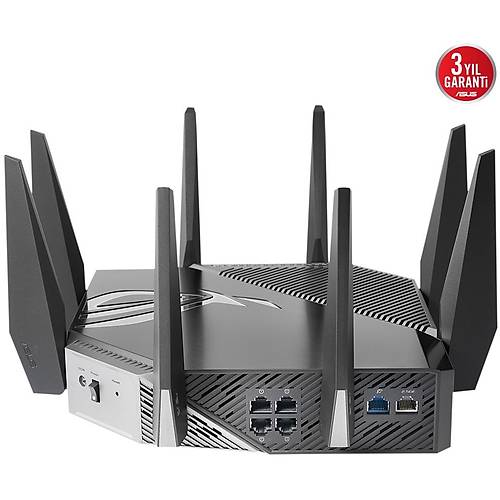 Asus GT-AXE11000 WIFI6 4 Port Gigabit Dual Bant Gaming A Mesh 8 Antenli Router Access Piont